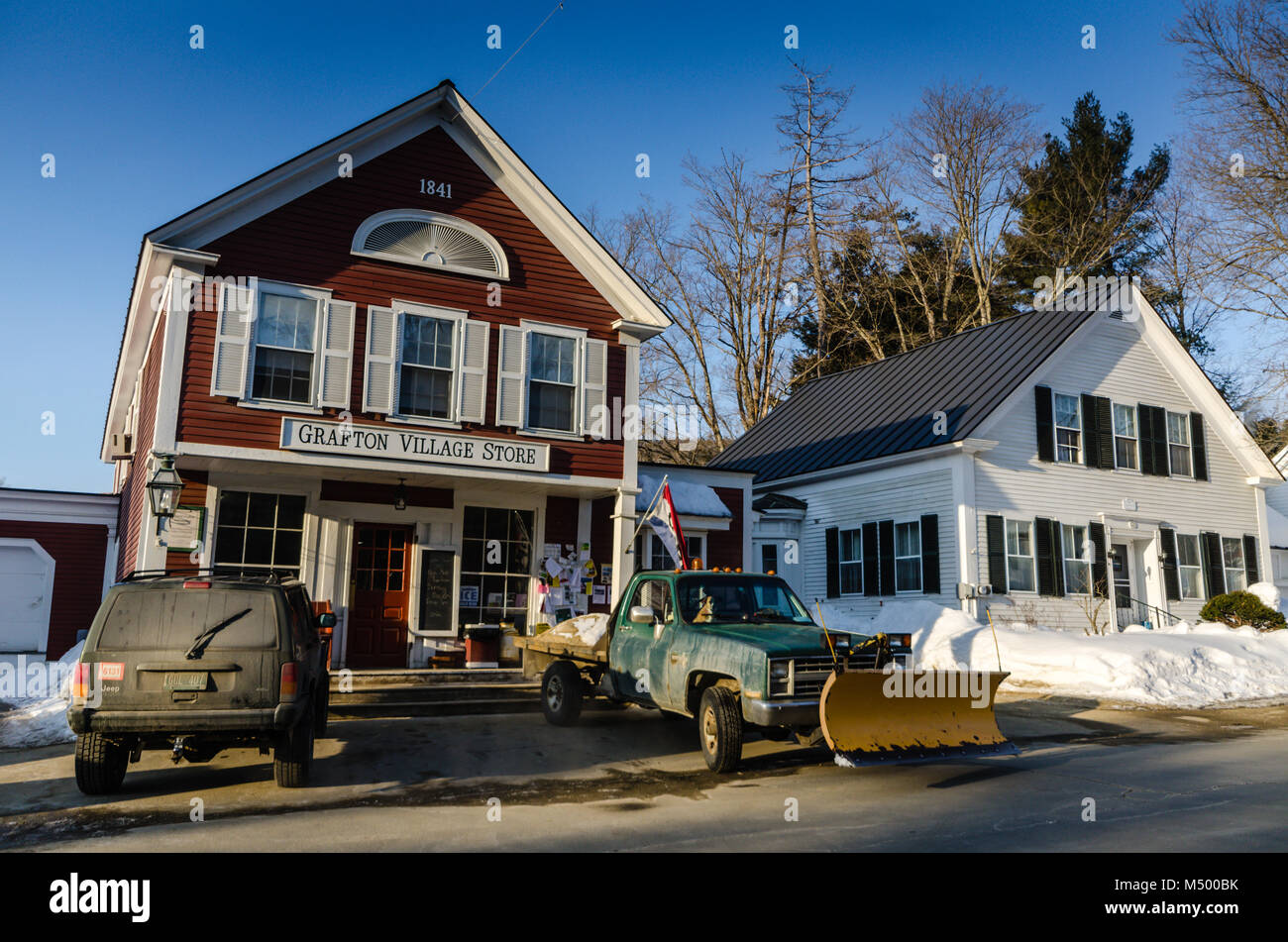 New-age General Store im Herzen der idyllischen Vermont. Stockfoto