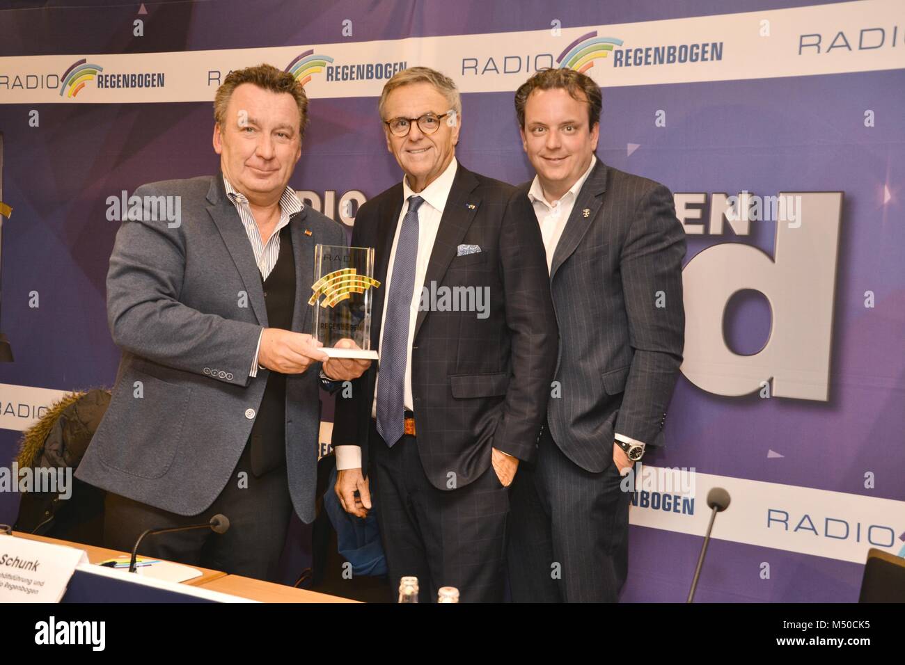 Rust, Deutschland, 19. Februar 2018, Pressekonferenz "Radio Regenbogen  AWARD 2018" Quelle: mediensegel/Alamy leben Nachrichten Stockfotografie -  Alamy