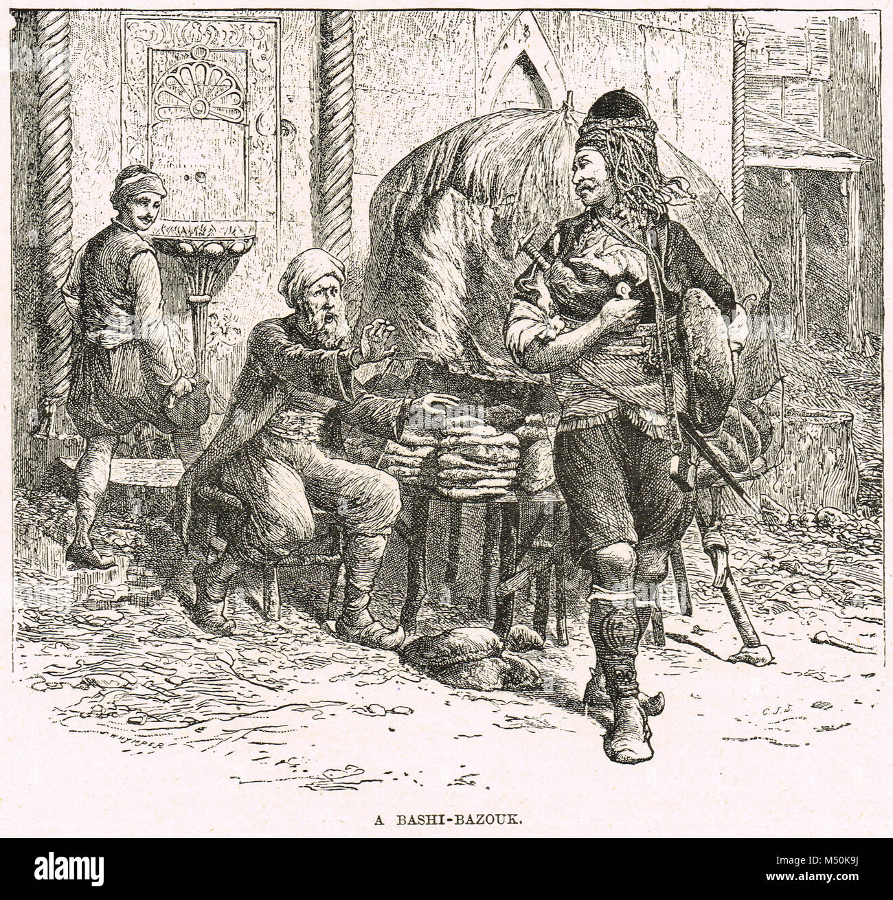 Eine Bashi-Bazouk, Krimkrieg, 1854 Stockfoto