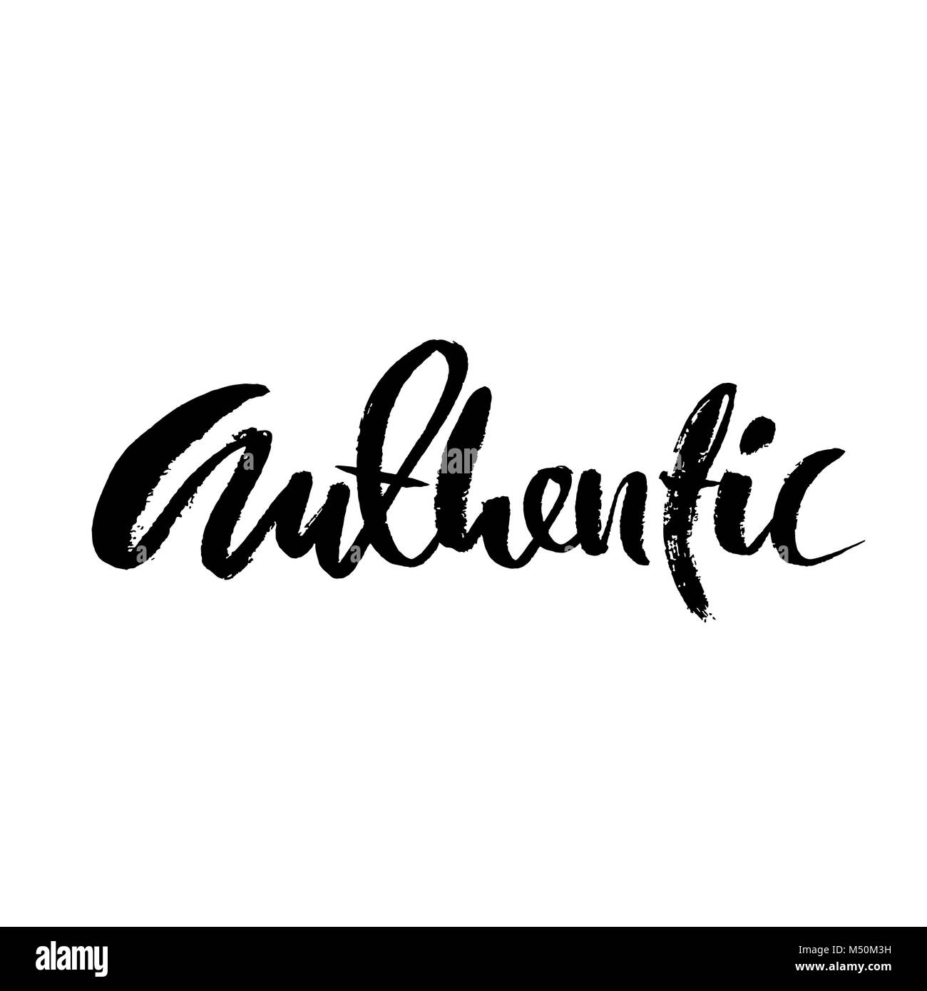 Verbindlich ist. Hand trockenen Pinsel Schriftzug gezogen. Tinte Abbildung. Moderne Kalligraphie Phrase. Vector Illustration Stock Vektor