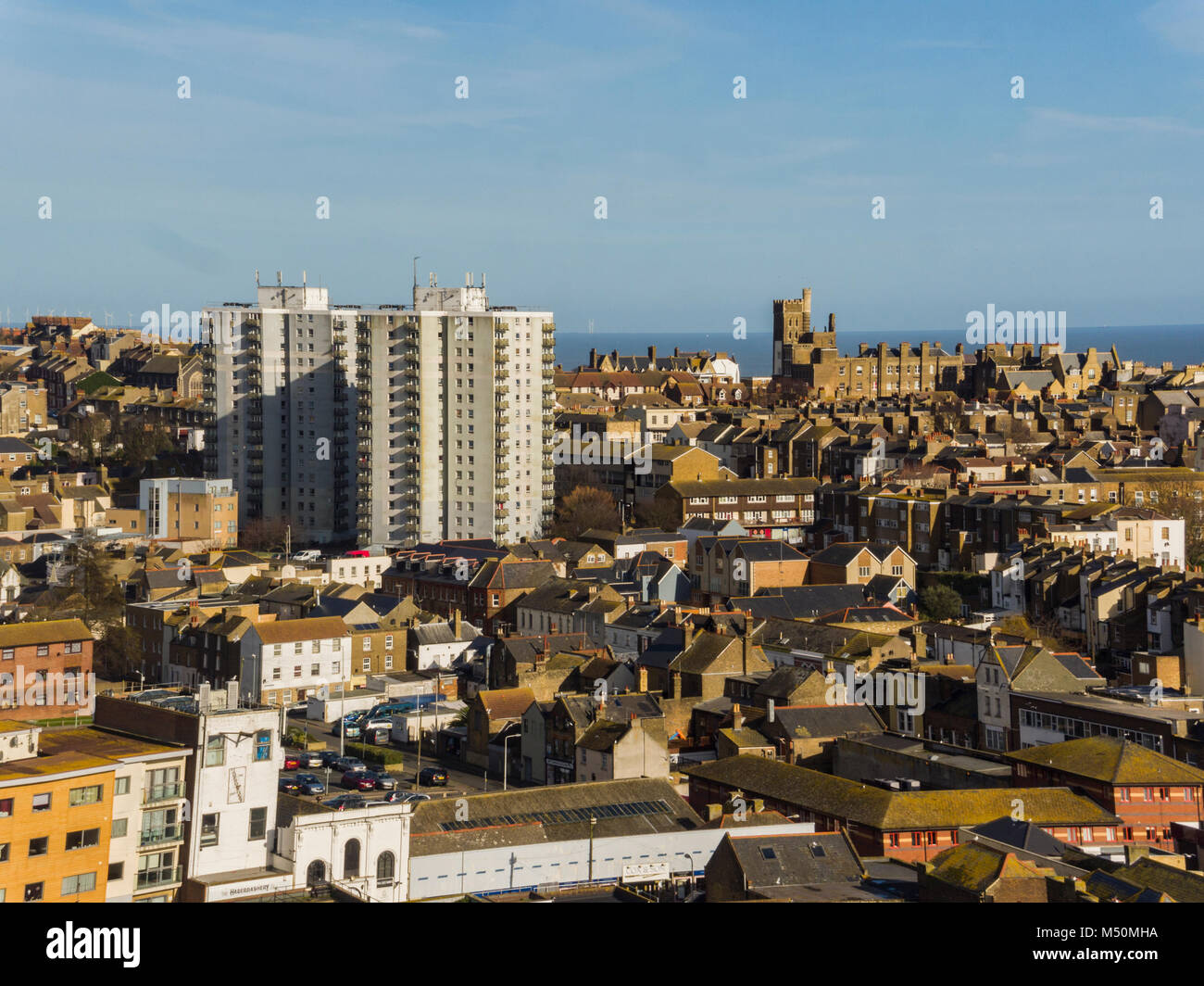 Luftaufnahme von Ramsgate Stadt Stockfoto