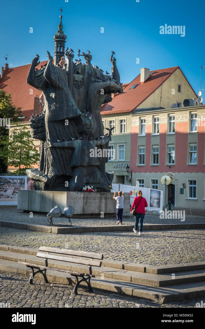 Denkmal namens Pomnik Walki i Męczeństwa Ziemi Bydgoskiej Stockfoto