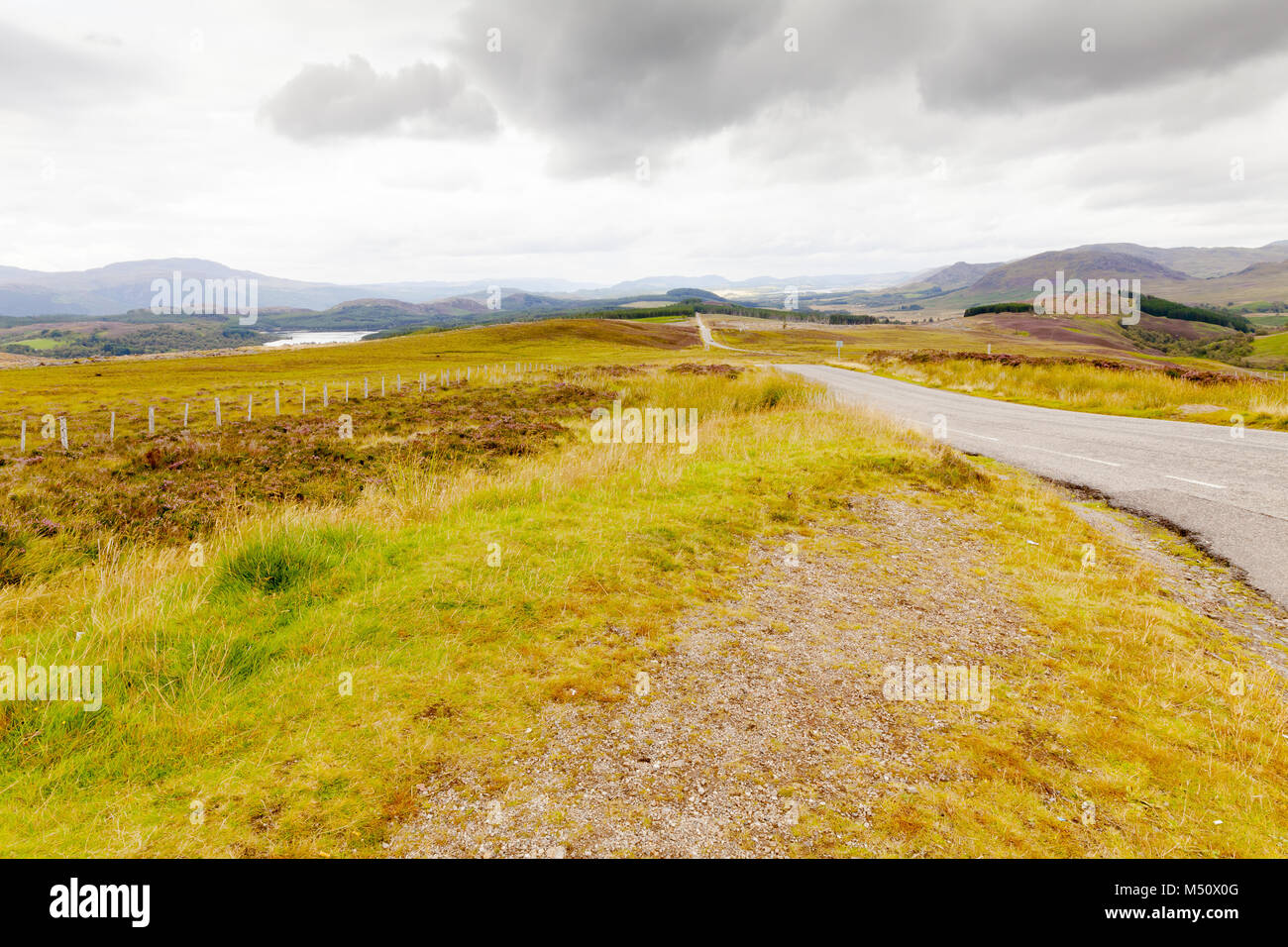 Schottische Highlands im Sommer Stockfoto
