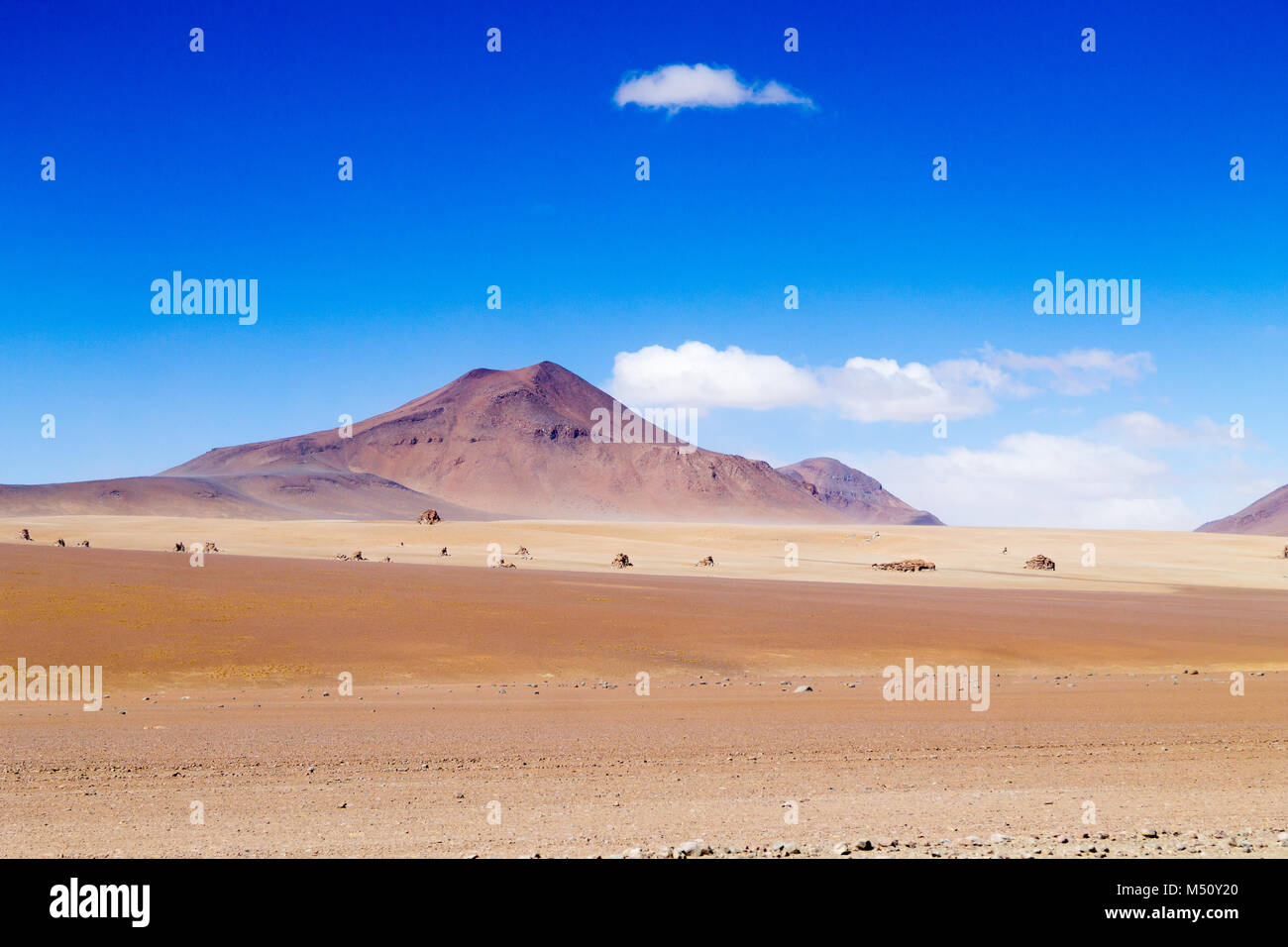 Bolivianischen Landschaft, Salvador Dali Desert View. Schöne Bolivien Stockfoto