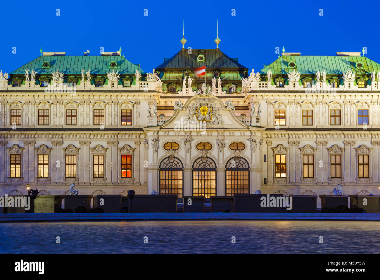 Schloss Belvedere in Wien, Österreich Stockfoto