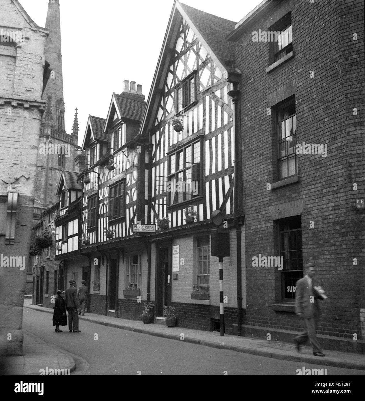 Die Prince Rupert Hotel in Shrewsbury, Großbritannien 1950 Stockfoto
