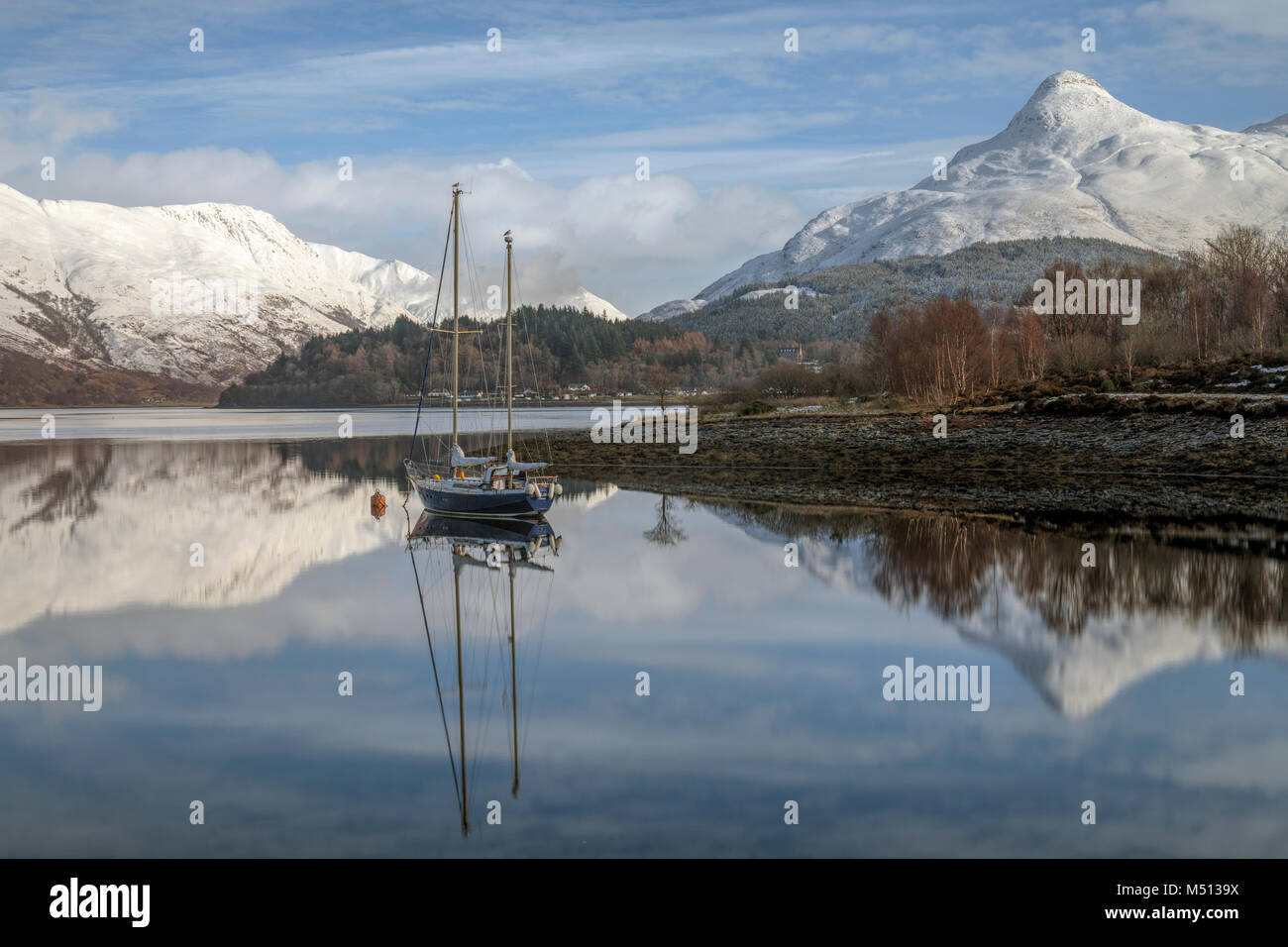 Loch Leven, Ballachulish, Highlands, Schottland, Vereinigtes Königreich Stockfoto