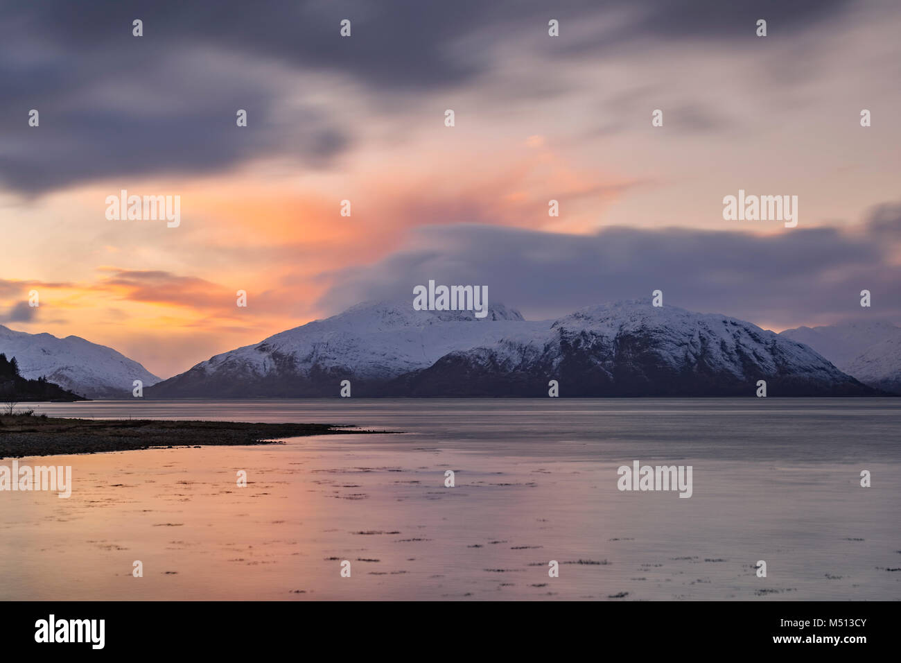 Loch Linnhe, Glencoe, Highlands, Schottland, Vereinigtes Königreich Stockfoto