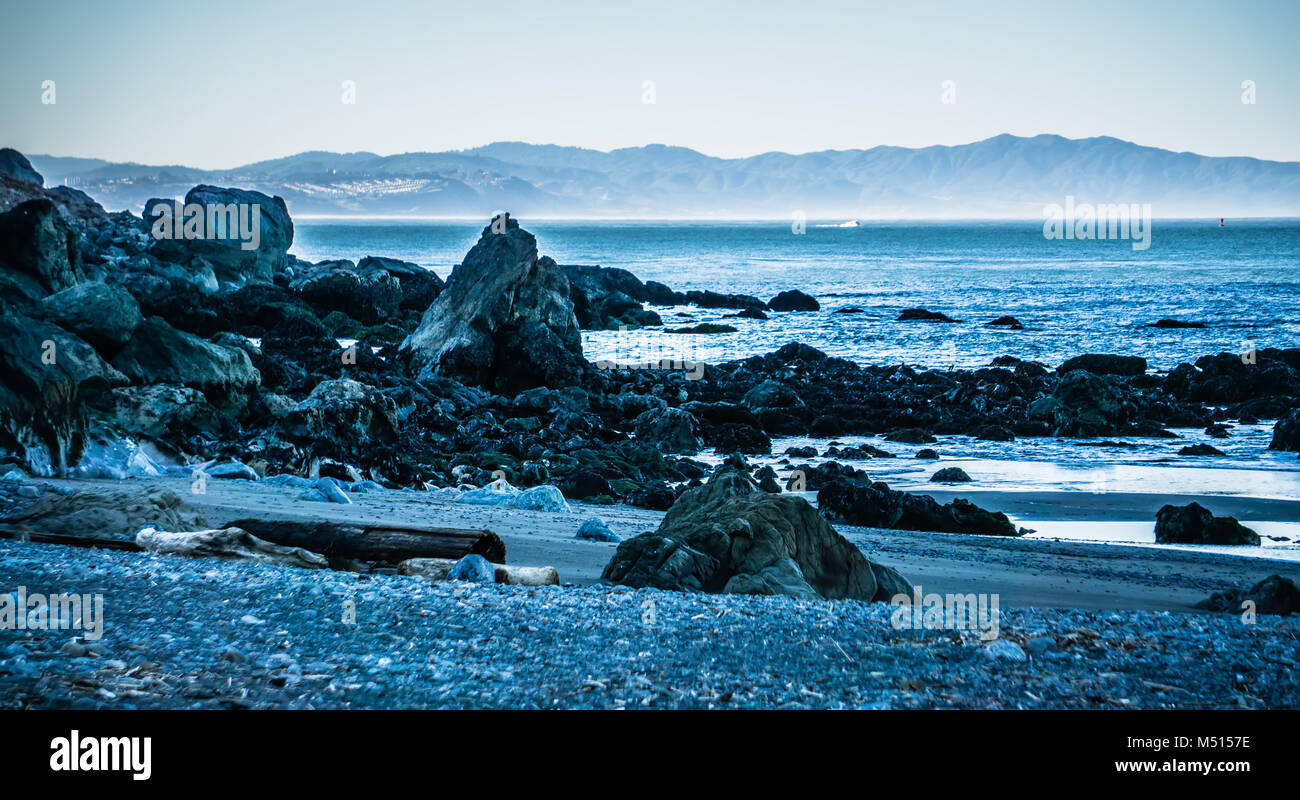 Muir Strand am Pazifik Küste in Kalifornien Stockfoto
