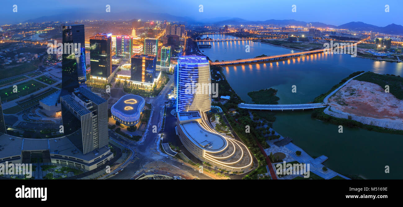 Xiamen Xinglin Bay City Landschaft in Fujian, China Stockfoto