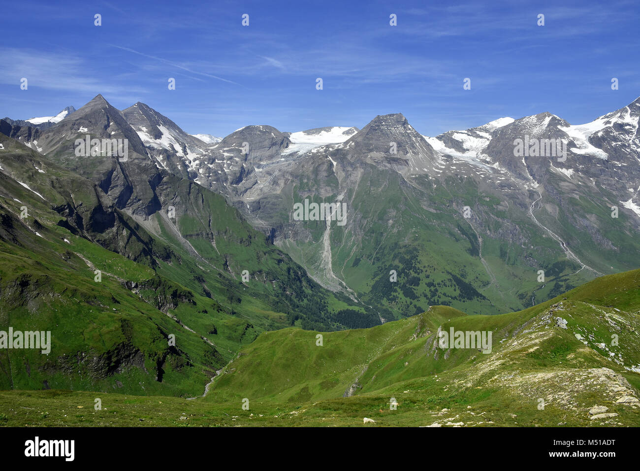 Glocknergruppe; Alpen; Österreich; Europa; Stockfoto