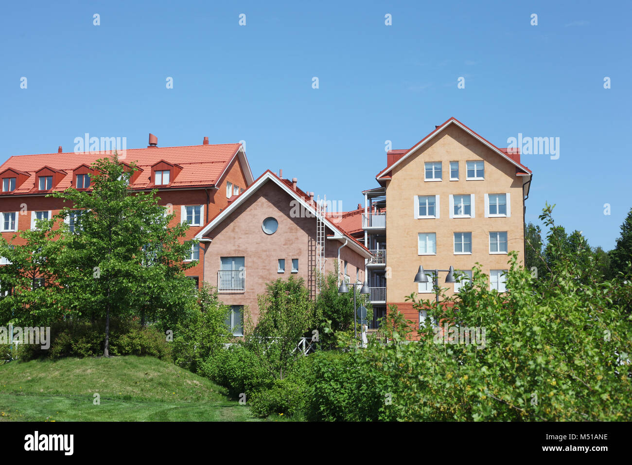Mehrere flache Häuser Stockfoto Mehrere flache Häuser Stockfoto