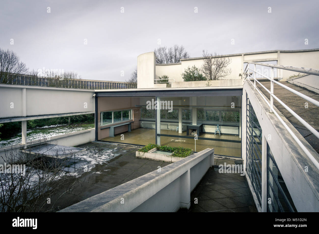 Villa Savoye, Le Corbusier. Stockfoto