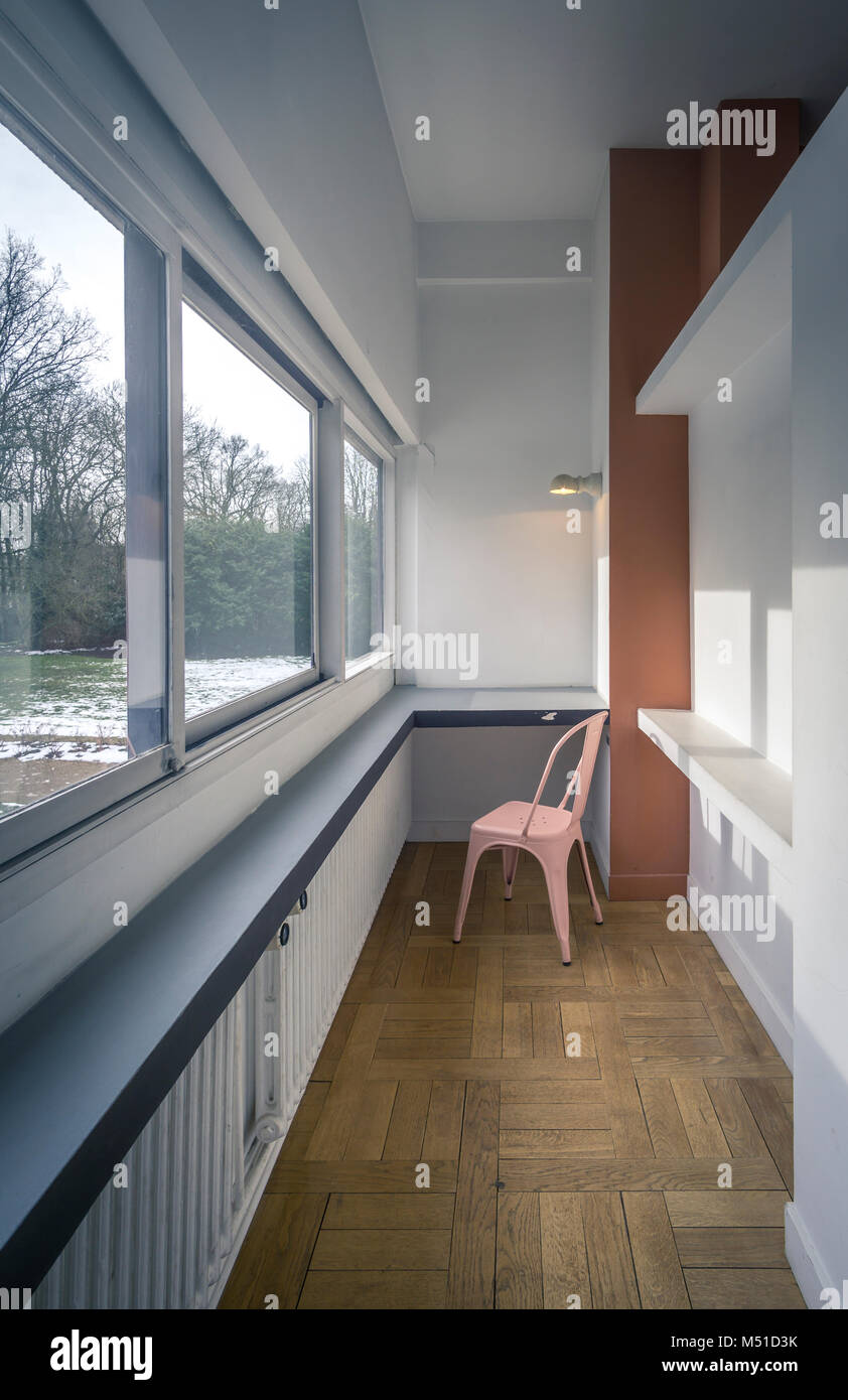 Villa Savoye, Le Corbusier Stockfotografie Alamy