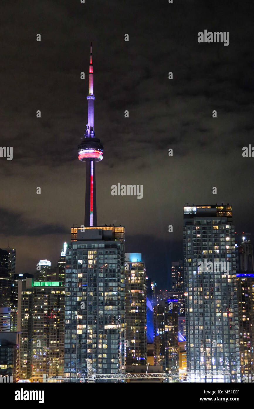 Toronto Skyline mit CN Tower Stockfoto