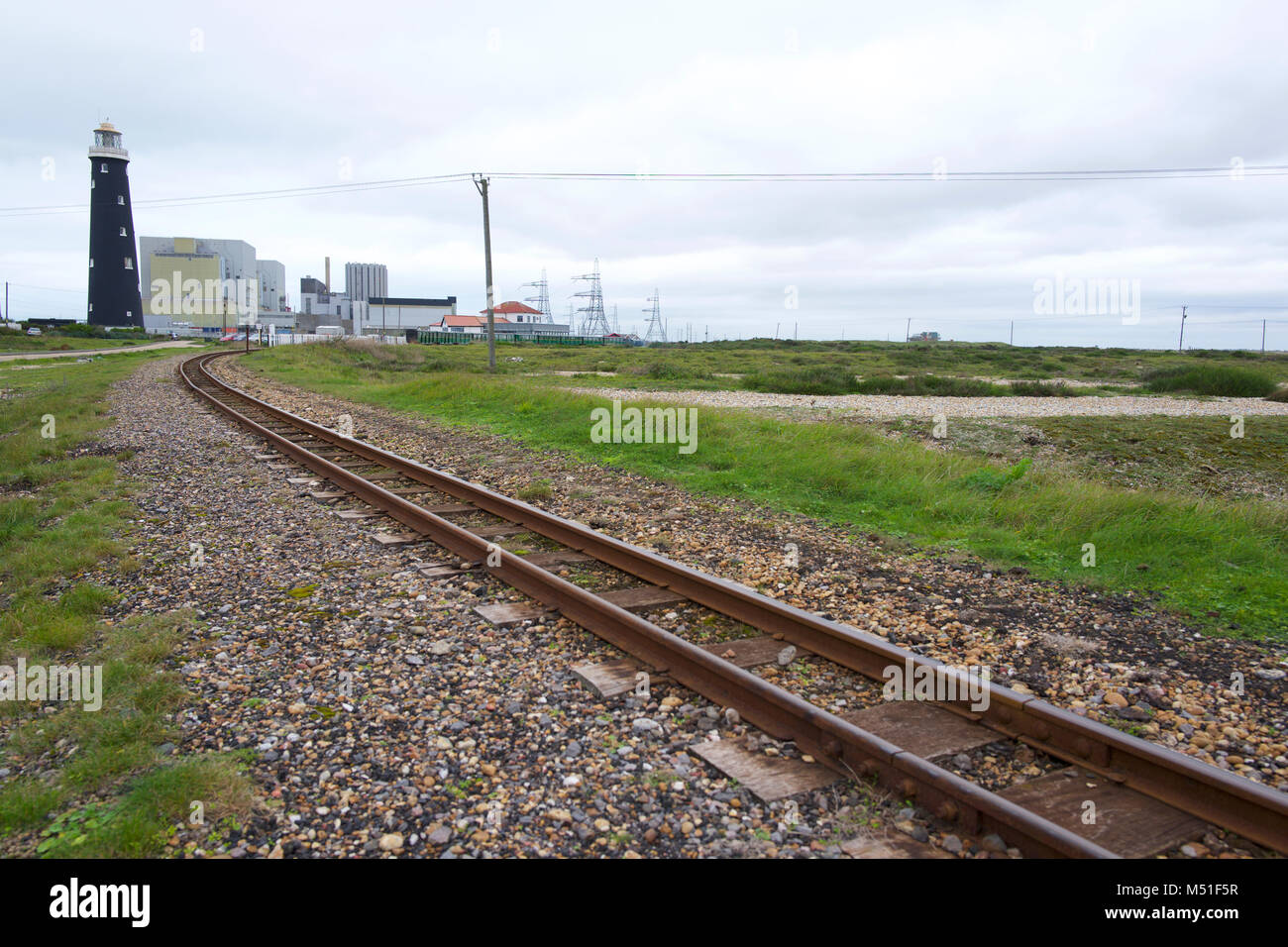 Dungeness auf der Romney, Hythe und Dymchurch Railway Stockfoto