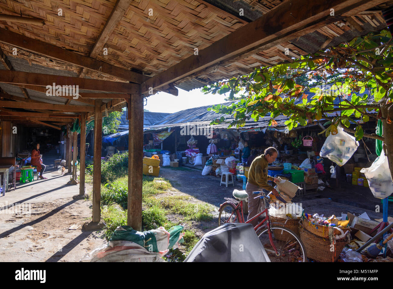 Hsipaw: Markt,, Shan Staat, Myanmar (Birma) Stockfoto