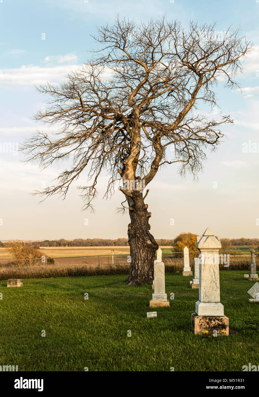 South Dakota Pionier Friedhof Stockfoto