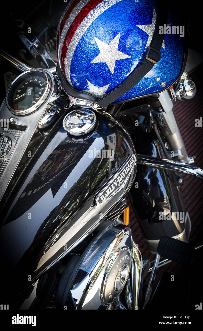 Motorrad Harley Davidson Stockfoto