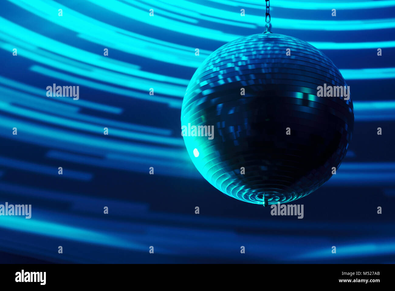 Verschwommen Disco ball Hintergrund closeup Stockfoto