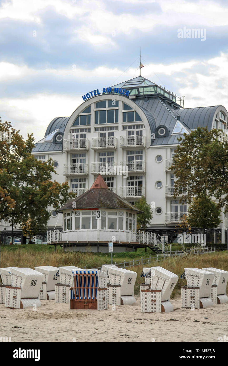 Hotel in Binz auf Rügen Stockfoto