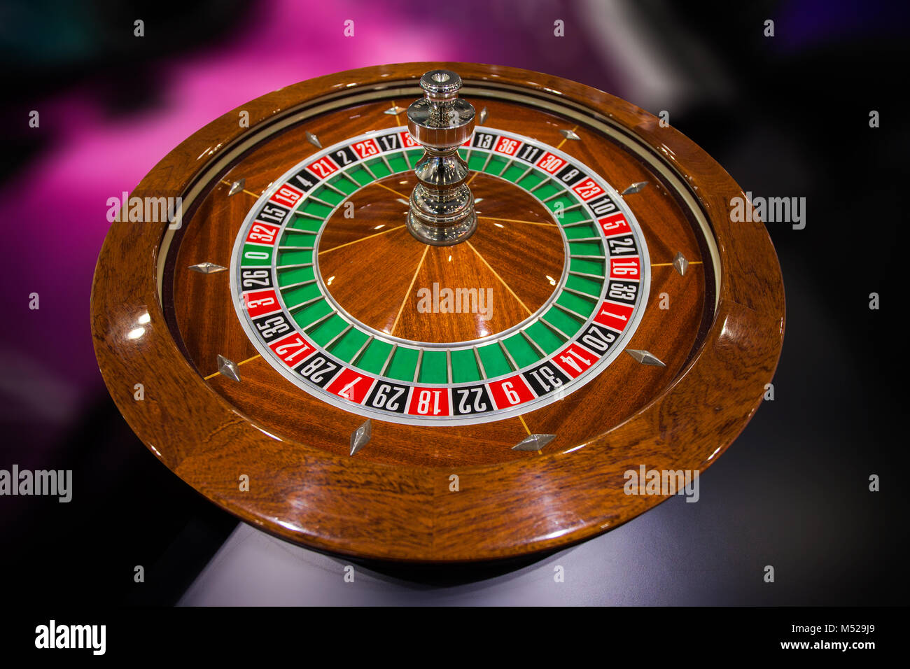 Roulette Casino Fortune Nahaufnahme Stockfoto