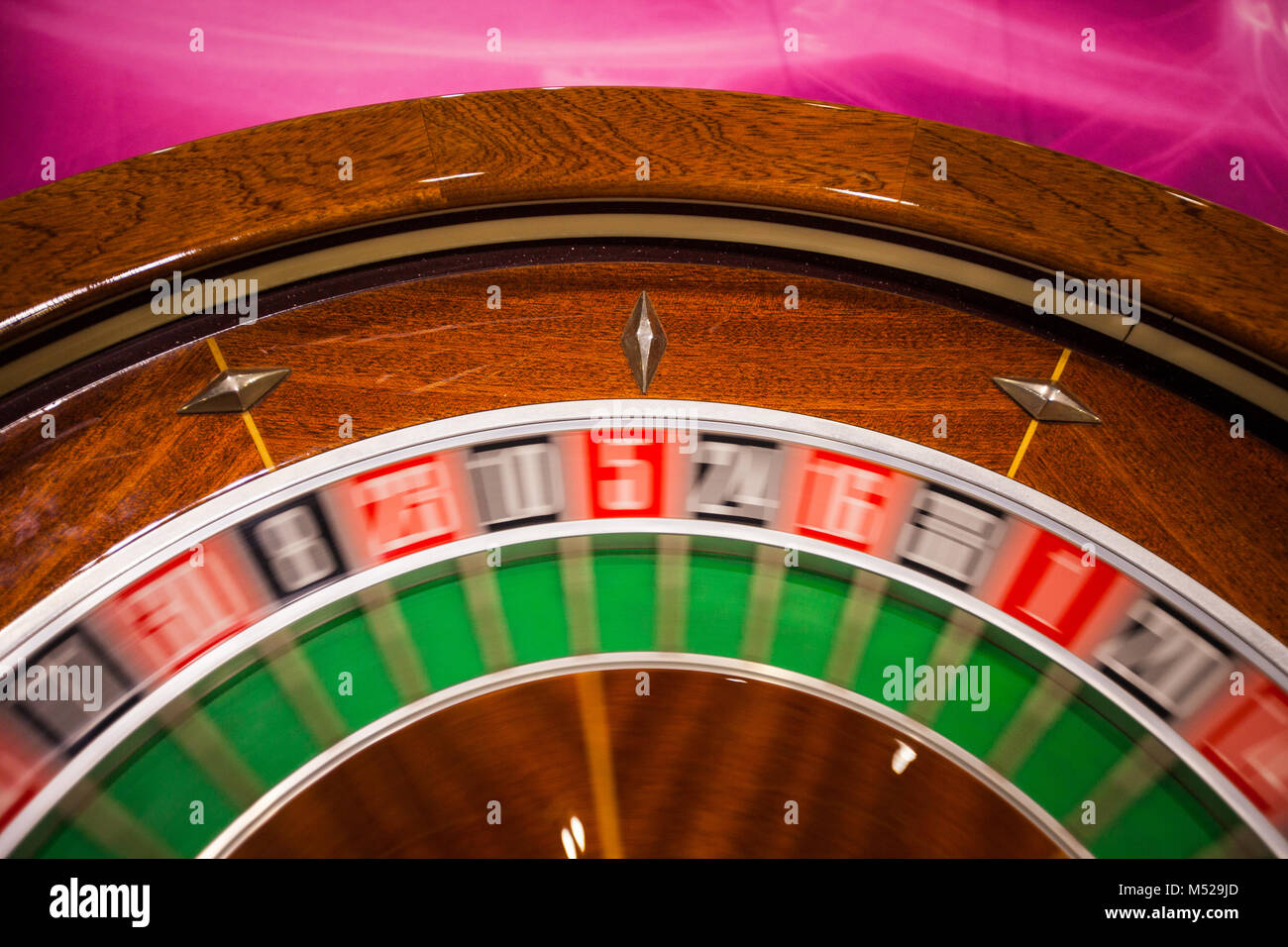 Roulette Casino Fortune Nahaufnahme Stockfoto