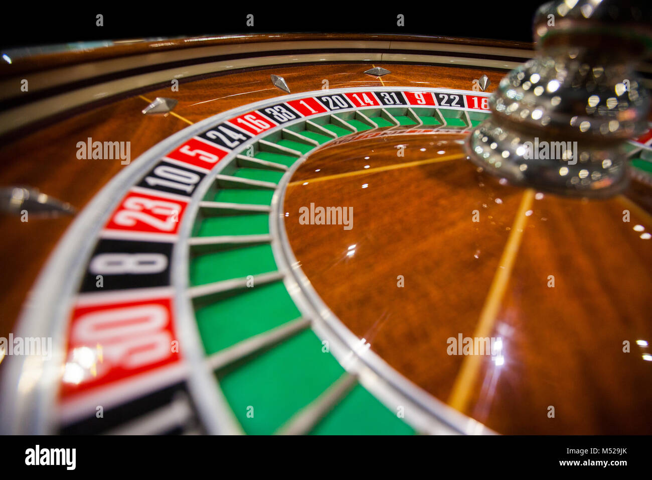 Roulette Casino Fortune Nahaufnahme Stockfoto