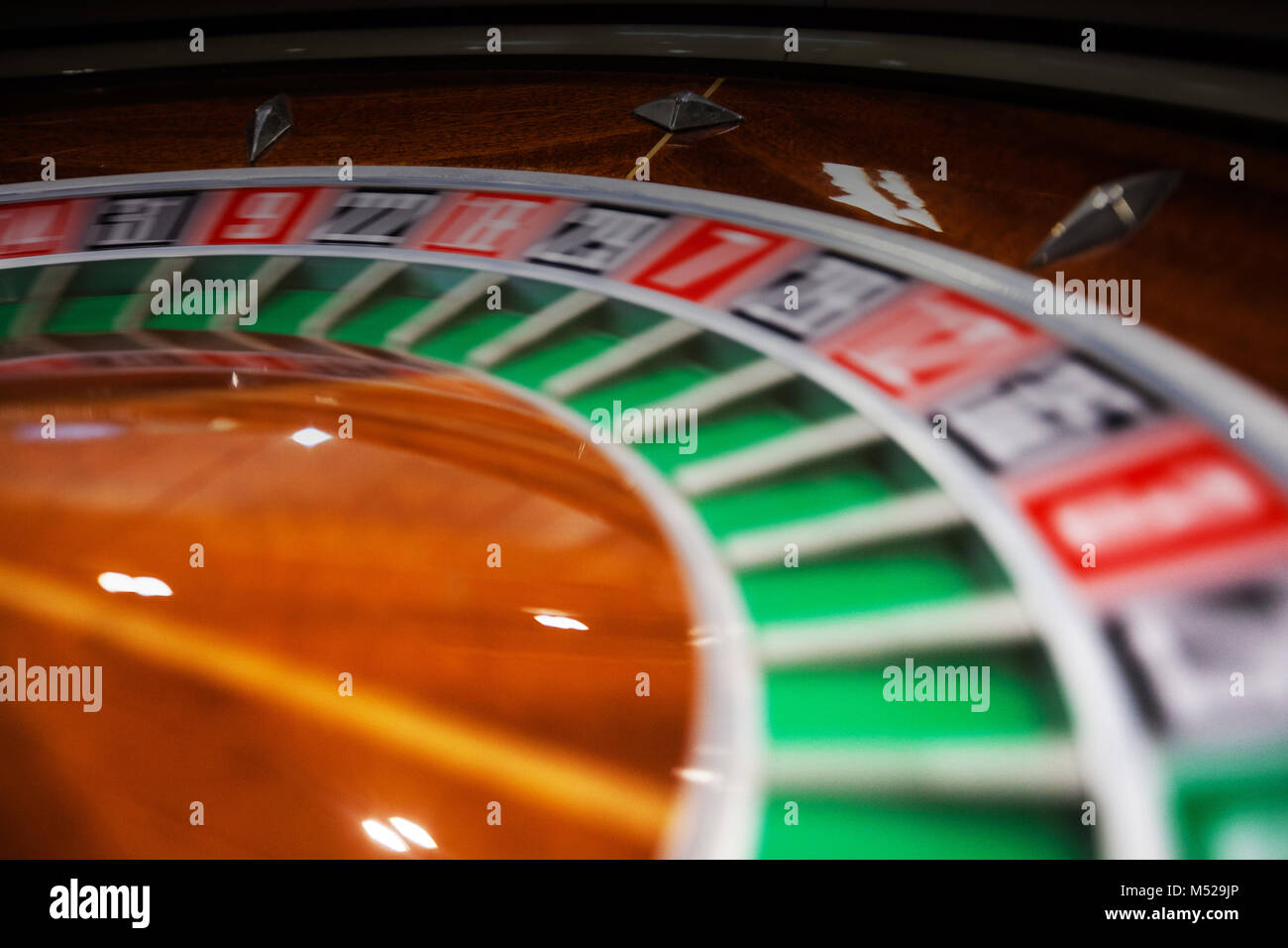 Roulette Casino Fortune Nahaufnahme Stockfoto