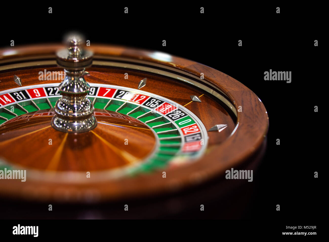 Roulette Casino Fortune Nahaufnahme Stockfoto