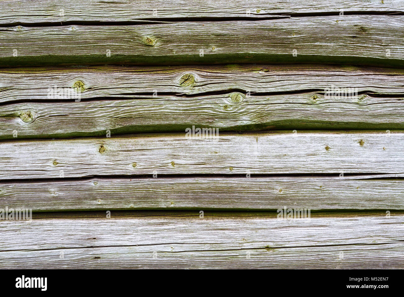 Wetter geschlagen Holz Wand mit Holz- Muster Stockfoto