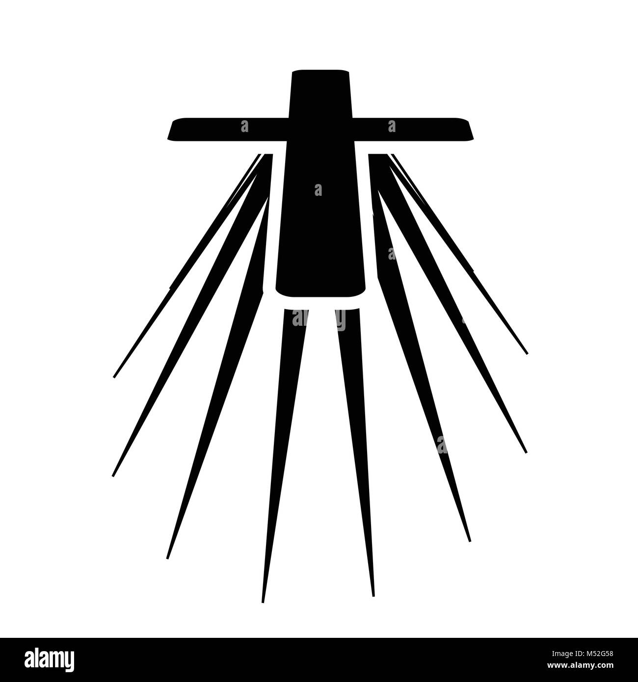 Apostel Jesu Christi halten das Kreuz Stock Vektor