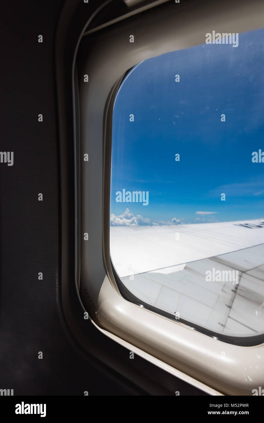 Bullauge-Blick ins Innere Stockfoto