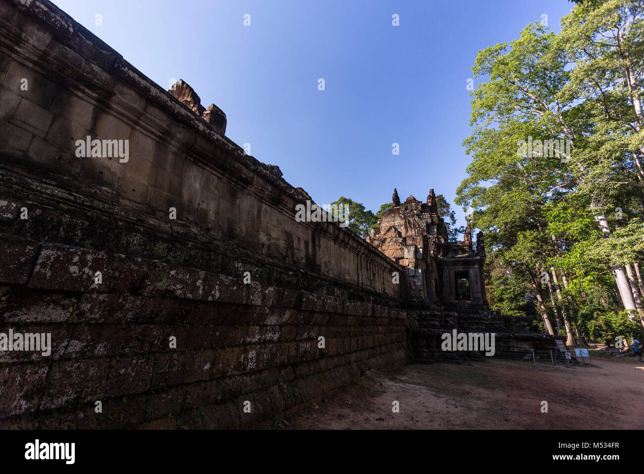 Siem Reap Angkor Wat Preah Khan ist ein Tempel in Angkor, Kambodscha, im 12. Jahrhundert für König Jayavarman VII. gebaut, um seinen Vater zu ehren Stockfoto