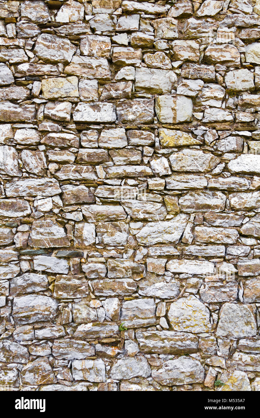 Natursteinmauer Stockfoto