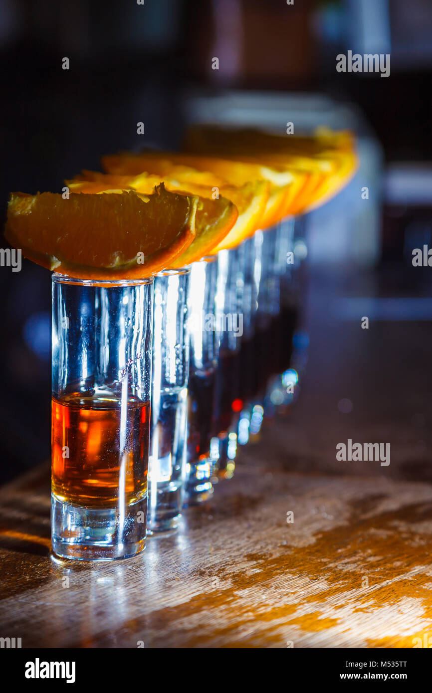 Shots tequila Stockfoto
