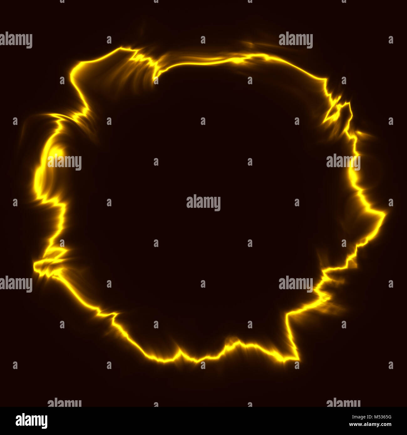 Gelbe Energie ring Hintergrund Stockfoto