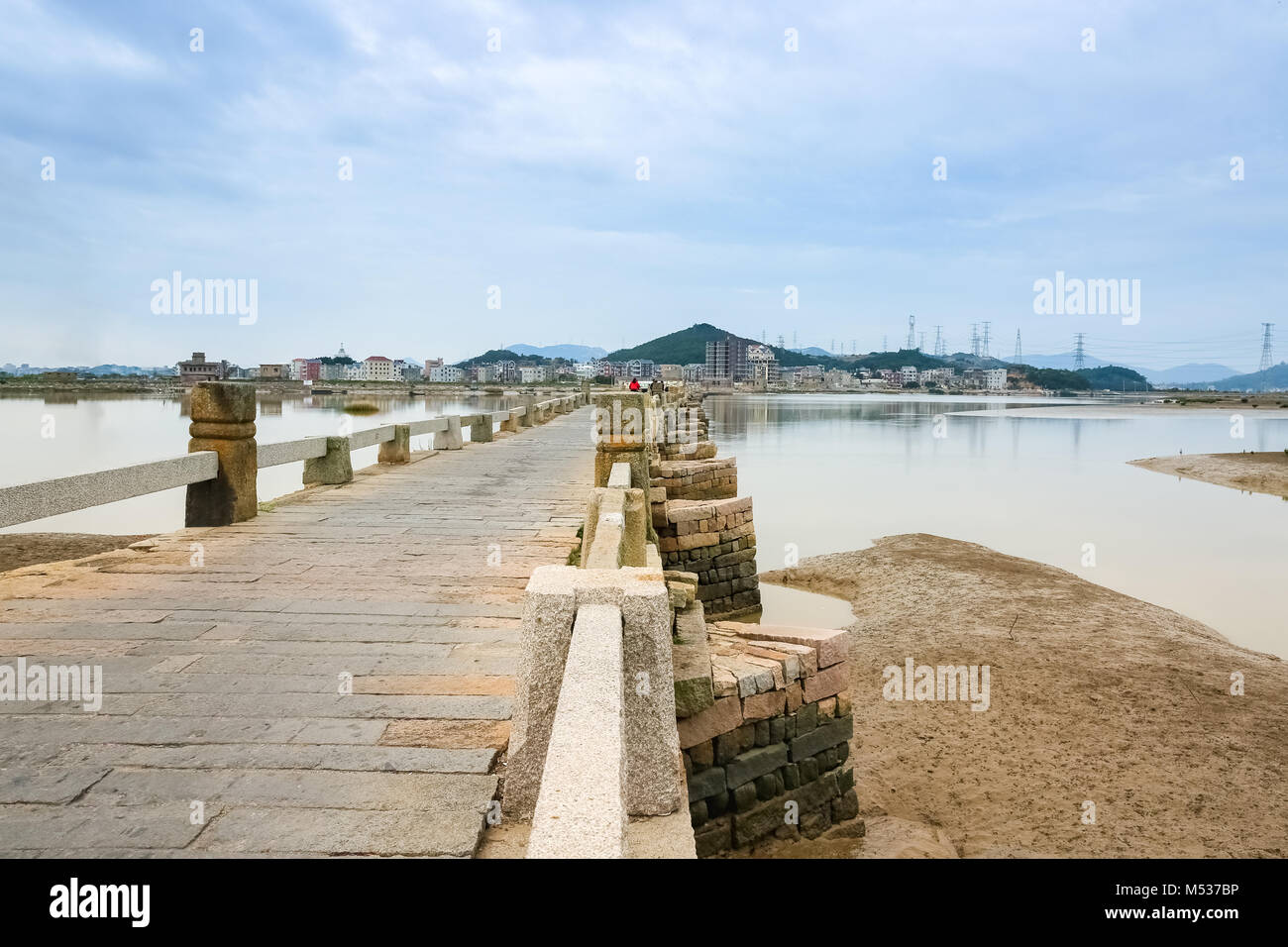 Alte steinerne Brücke Stockfoto