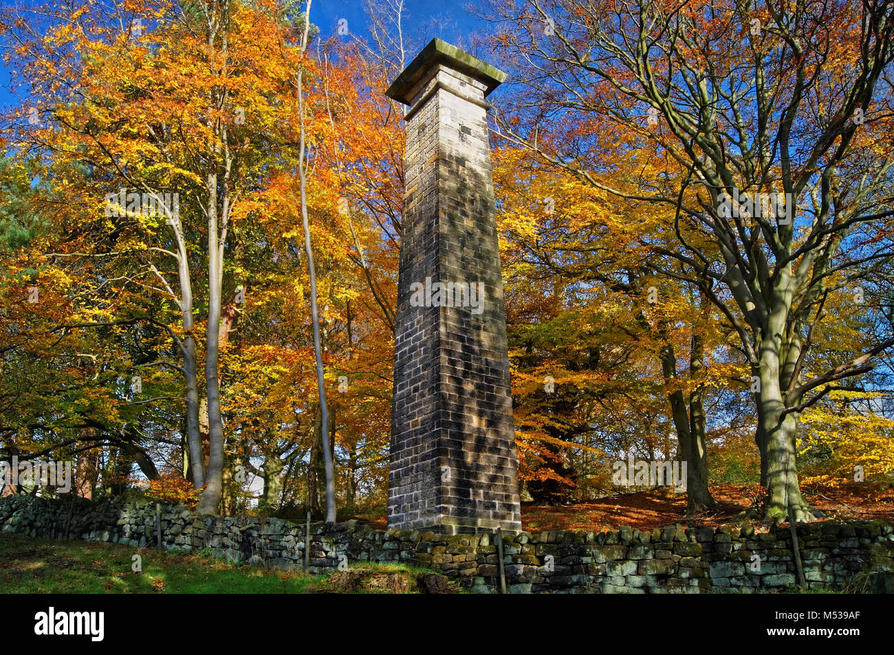 Großbritannien, Derbyshire, Peak District, Lumsdale alten Schornstein Stockfoto