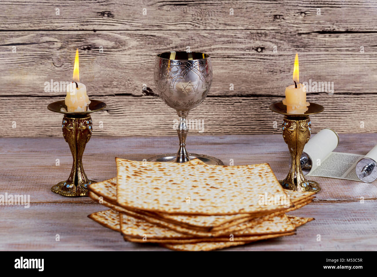 Shabbat Shalom traditionelle jüdische Sabbat ritual Stockfotografie