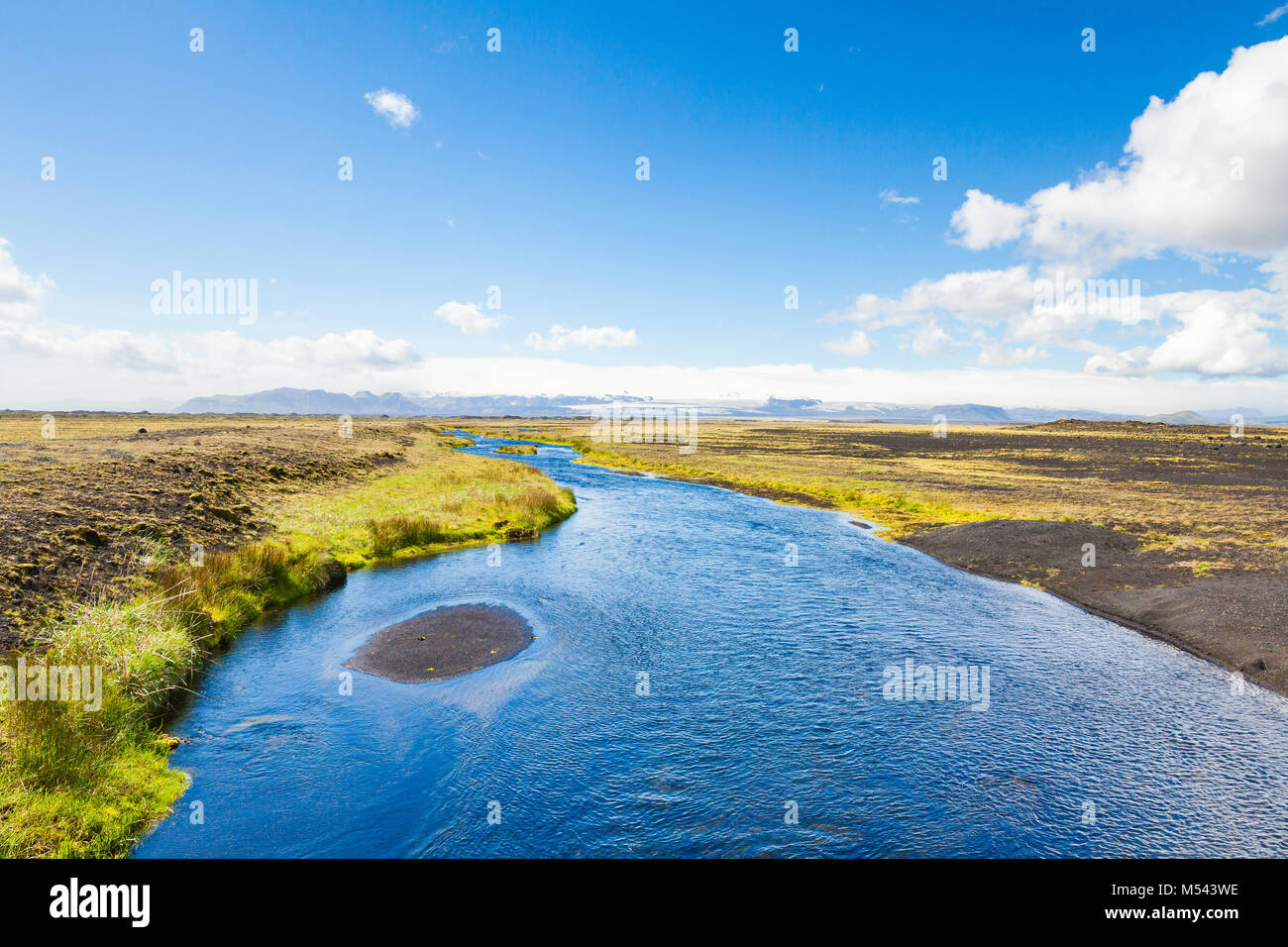 Katla Geopark panorama South Iceland Stockfoto