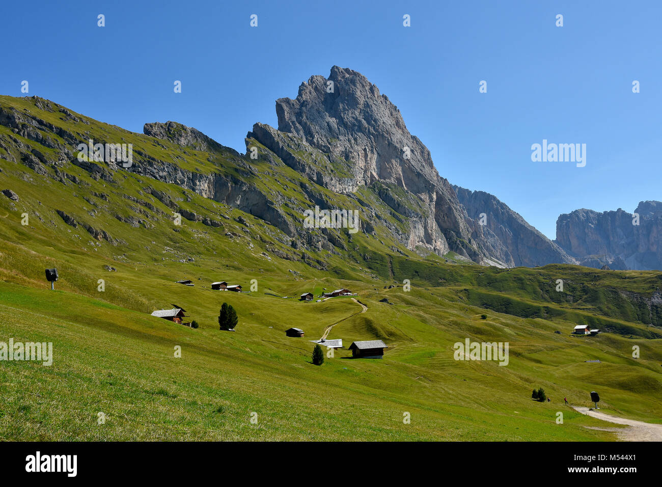 Dolomiten, Südtirol; Italien; Naturpark Puez - Geisler; Stockfoto
