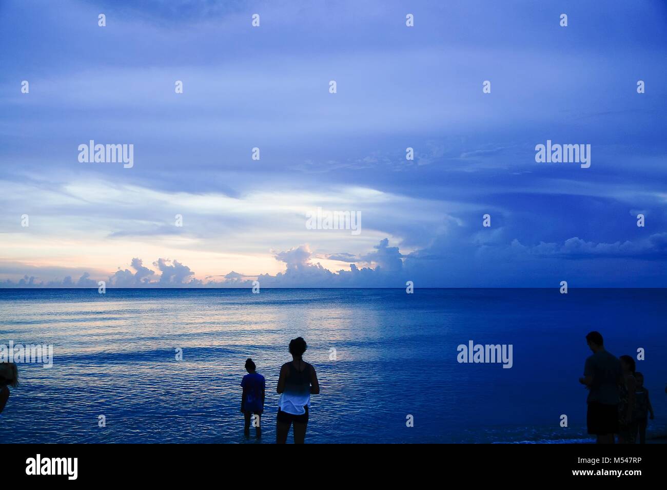 Sanibel Island, Florida - Sonnenuntergang am Strand Stockfoto