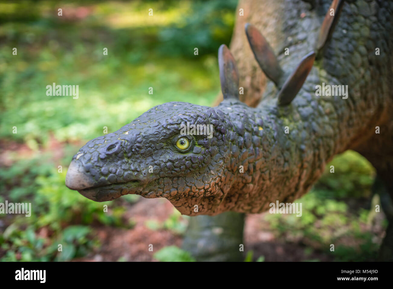 Stegosaurus Dinosaurier Statue Stockfoto