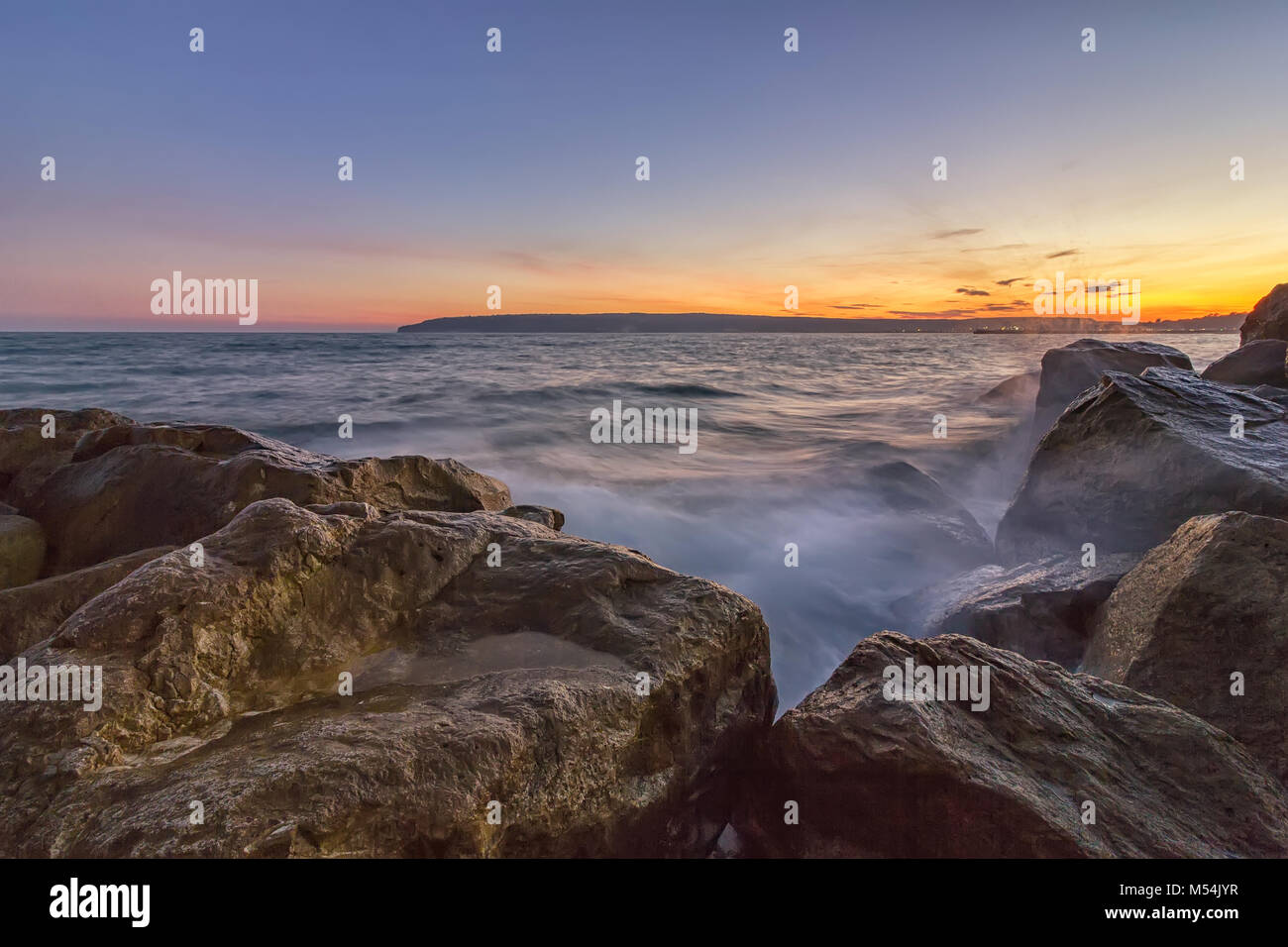 Über das Meer Stockfoto