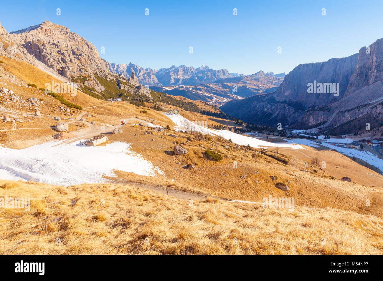 Alpen von Seis Italien Stockfoto