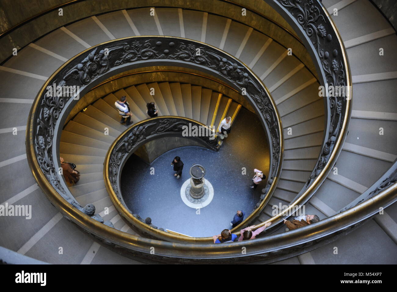 Bramante Doppelhelix Treppe im Vatikan Musiums Stockfoto