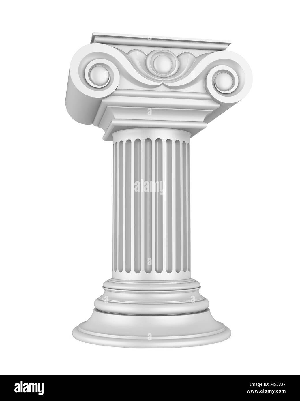 Klassischen Säulen isoliert Stockfoto