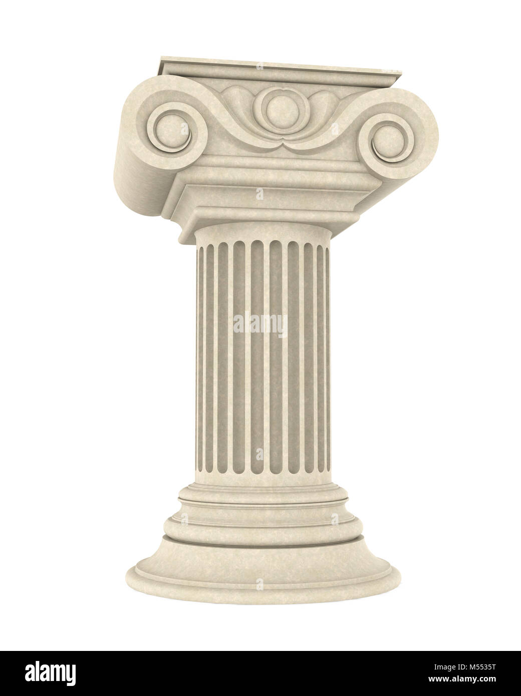 Klassischen Säulen isoliert Stockfoto