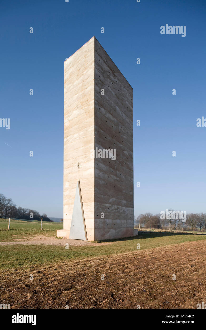 Moderne Feld Kapelle' Bruder Klaus Kapelle' in der Eifel, Deutschland
